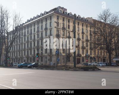 Corso Vinzaglio e corso Matteotti a Torino Foto Stock