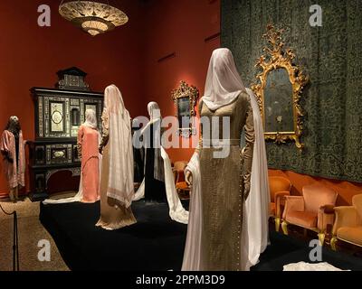 Museo interno Museo Fortuny a Venezia Foto Stock