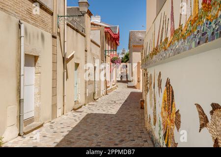 Mosaici di Ile Penotte a Les Sables d Olonne, Francia Foto Stock