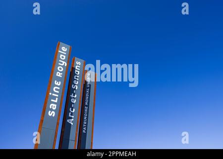 Complesso di sale reale a Arc-et-Senans, patrimonio mondiale dell'UNESCO, Franche Comte, Francia Foto Stock