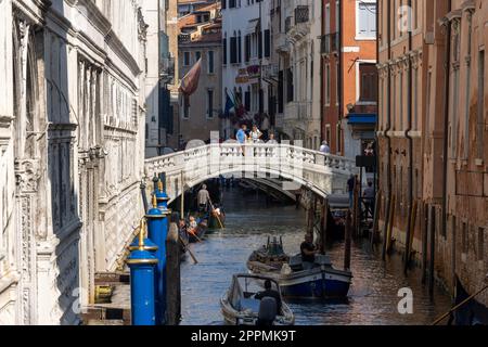 Ponte della Canonica a Venezia. Italia Foto Stock