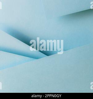Sfondo banner composizione geometria carte di colore blu Foto Stock