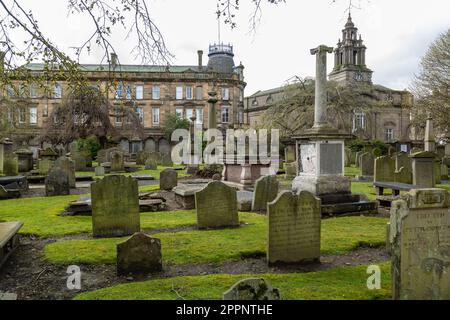 Cimitero di Howff nel centro di Dundee, Scozia Foto Stock