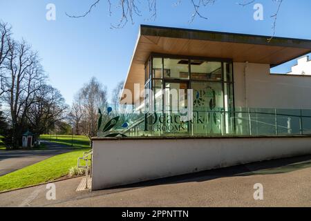 Le sale da tè Peacock a Pittencrieff Park Dunfermline, Fife Foto Stock