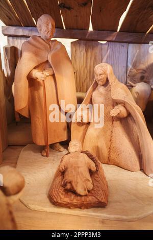 Sveta Gora, Slovenia - 27 dicembre 2022: Presepe - Presepi natalizi. Rappresentazione cattolica della nascita di Gesù a Betlemme Foto Stock