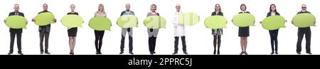 gruppo di persone di successo business con commenti Foto Stock