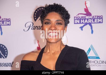 New York, Stati Uniti. 24th Apr, 2023. NEW YORK, NEW YORK - 24 APRILE: Alicia Hall-Moran partecipa al Figure Skating nel 26th° Gala annuale di Harlem "Celebring Excellence & Sisterhood", che si terrà a Gotham Hall il 24 aprile 2023 a New York City. Credit: Ron Adar/Alamy Live News Foto Stock