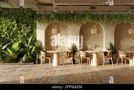 Parete ad arco in un design d'interni moderno Foto Stock