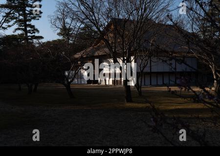 Katsura Imperial Villa costruita come una proprietà principesca nel 17th ° secolo è uno dei migliori esempi di architettura giapponese e di design del giardino. Foto Stock