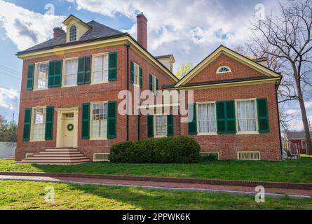 The William Henry Harrison Mansion in Indiana Foto Stock