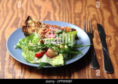 quiche (cibo dalla francia) come cibo di sottofondo molto bello Foto Stock