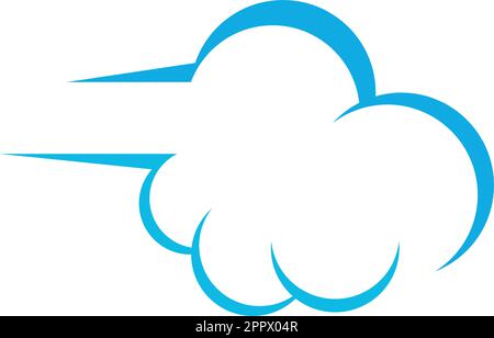 Modello di illustrazione del design dell'icona del logo cloud Illustrazione Vettoriale