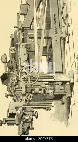 «Meccanismo moderno, che presenta gli ultimi progressi in materia di macchine, motori e trasmissione di potenza, essendo un volume supplementare alla cyclopedia di meccanica applicata di Appleton» (1892) Foto Stock