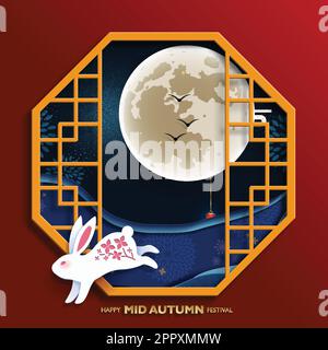 Metà autunno sfondo del Festival Illustrazione Vettoriale