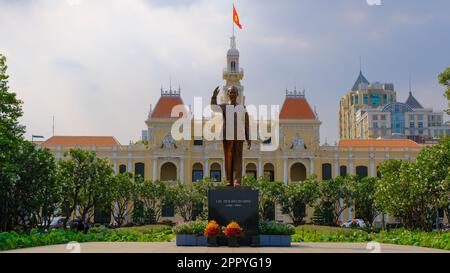 Ho Chi Minh City People's Committee Head Office o meglio conosciuto come ho Chi Minh City Hall, Vietnam Foto Stock
