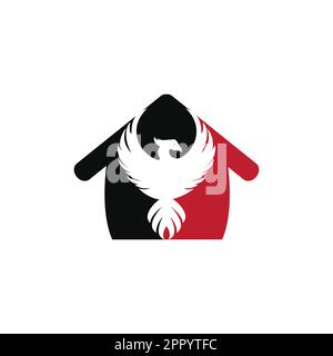 Logo Phoenix Home Design. Modello di design del logo immobiliare e di costruzione. Illustrazione Vettoriale