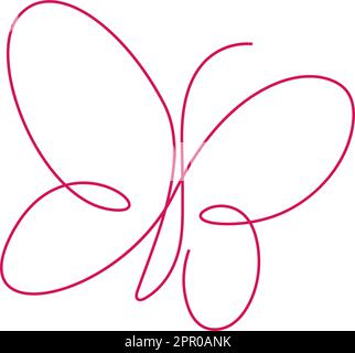 Modello di illustrazione dell'immagine della grafica a farfalla Illustrazione Vettoriale