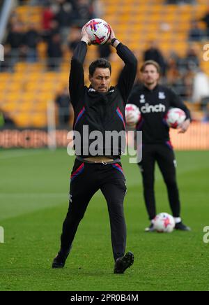 Paddy McCarthy, assistente manager di Crystal Palace, durante il periodo in cui ha corso la partita della Premier League al Molineux Stadium, Wolverhampton. Data immagine: Martedì 25 aprile 2023. Foto Stock