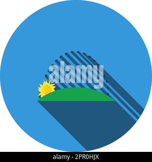Icona del tramonto Illustrazione Vettoriale