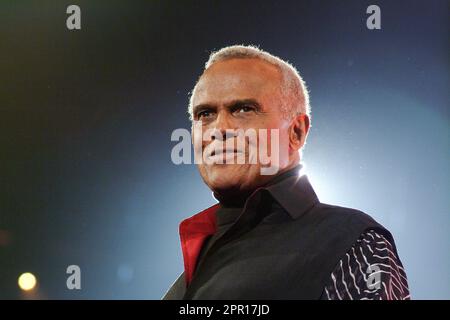 Lipsia, 12-19-2002, Harry Belafonte al gala di beneficenza ARD 'Jose Carreras -Gala 2002', Lipsia, 19 dicembre 2002. Foto Stock