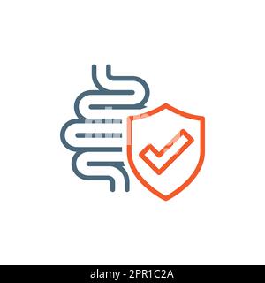 Bowes con icona vettore scudo Illustrazione Vettoriale