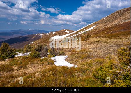 Monte Szeroki Wierch, Parco Bieszczady Natioanl, Polonia. Foto Stock