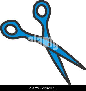 Icona forbici capelli Illustrazione Vettoriale