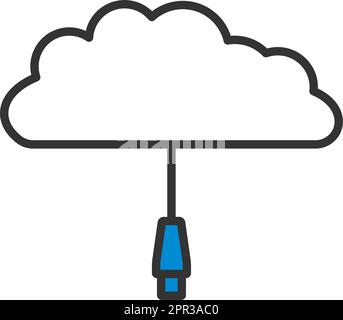 Icona Cloud di rete Illustrazione Vettoriale