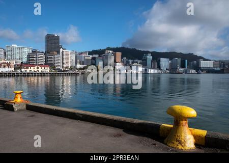 Wellington Waterfront, North Island, Nuova Zelanda Foto Stock