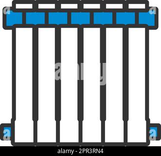 Icona del radiatore Illustrazione Vettoriale