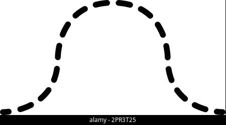 Prewriting tracciatura linee e forme curve elemento per prescolare, asilo e Montessori attività per bambini in illustrazione vettoriale Illustrazione Vettoriale