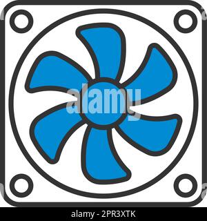 Icona di ventilatore Illustrazione Vettoriale