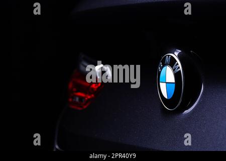 Distintivo BMW sulla Coupé Competition M8 Foto Stock