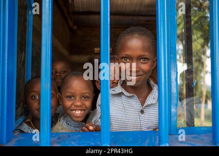 Bambini nell'istruzione, Ruanda Foto Stock