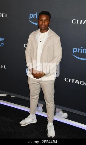 Culver City, California, Stati Uniti. 25th Apr, 2023. Jonathan Peter partecipa al tappeto rosso di Los Angeles e alla proiezione per i fan di prime Video 'Citadel' al Culver Theater il 25 aprile 2023 a Los Angeles, California. Credit: Jeffrey Mayer/JTM Photos/Media Punch/Alamy Live News Foto Stock