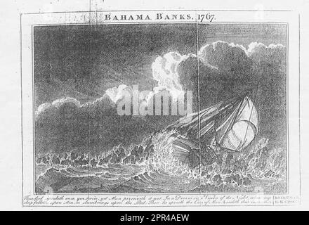 'Bahama Banks 1767' dall'interessante narrazione della vita di Olaudah Equiano, o Gustavus Vassa, l'africano Foto Stock