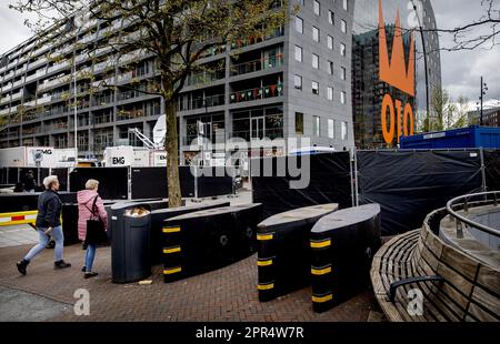 ROTTERDAM -26/04/023, il Binnenrotte sulla rotta per il giorno del Re 2023. Quest'anno la famiglia reale festeggia il compleanno del re a Rotterdam. ANP KOEN VAN WEEL netherlands out - belgium out Foto Stock