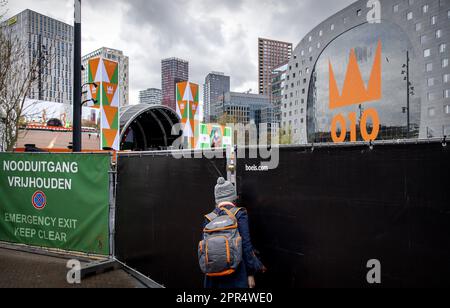 ROTTERDAM -26/04/023, il Binnenrotte sulla rotta per il giorno del Re 2023. Quest'anno la famiglia reale festeggia il compleanno del re a Rotterdam. ANP KOEN VAN WEEL netherlands out - belgium out Foto Stock