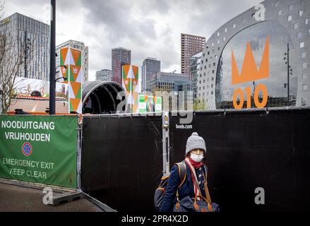 ROTTERDAM -26/04/023, il Binnenrotte sulla rotta per il giorno del Re 2023. Quest'anno la famiglia reale festeggia il compleanno del re a Rotterdam. ANP KOEN VAN WEEL netherlands out - belgium out Foto Stock