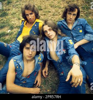 PROG gruppo rock Sì fotografato a Hyde Park a Londra nel 1978 Foto Stock