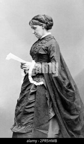 Louisa May Alcott (1832-1888), ritratto del romanziere americano di George Kendall Warren, circa 1872 Foto Stock