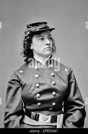 Paolino Cushman. Ritratto dell'attrice americana e della spia dell'Unione, Pauline Cushman (Harriet Wood; 1833-1893) di Mathew Brady Studio, 1864 Foto Stock