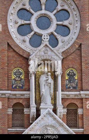 Chiesa votiva e Cattedrale di nostra Signora d'Ungheria, particolare Foto Stock