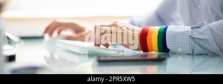 Colori LGBT Diversity inclusi Foto Stock