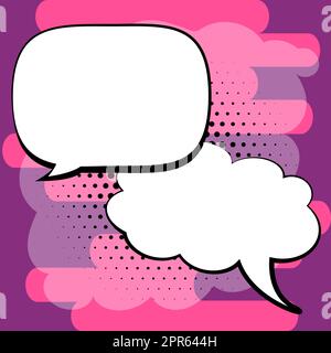 Cornici di design per fumetti. Bellissimo set di cornici fotografiche con Boom Bubbles per collage di design, raccolta di foto fumetto divertente per bambini, disegno di design Illustrazione Vettoriale