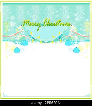 Gli uccelli di Natale con le sfere decorative Foto Stock