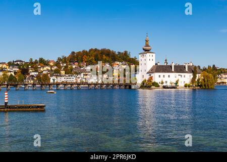 Castello di Gmunden sul lago, Austria Foto Stock