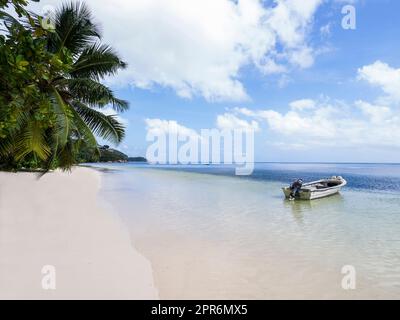 Seychelles, Praslin - Anse St Sauveur Foto Stock