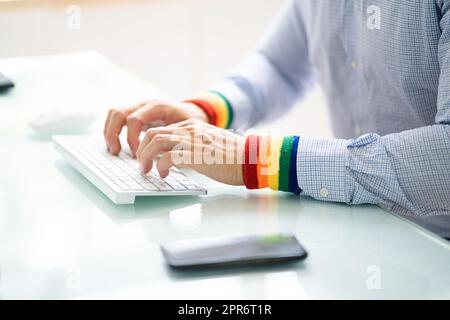 Colori LGBT Diversity inclusi Foto Stock