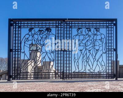 Norvegia, Oslo, sculture di Gustav nel Vigelandspark Foto Stock